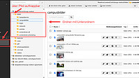 Abbildung 2: In der linken TYPO3-Spalte das Modul "Dateiliste" wählen