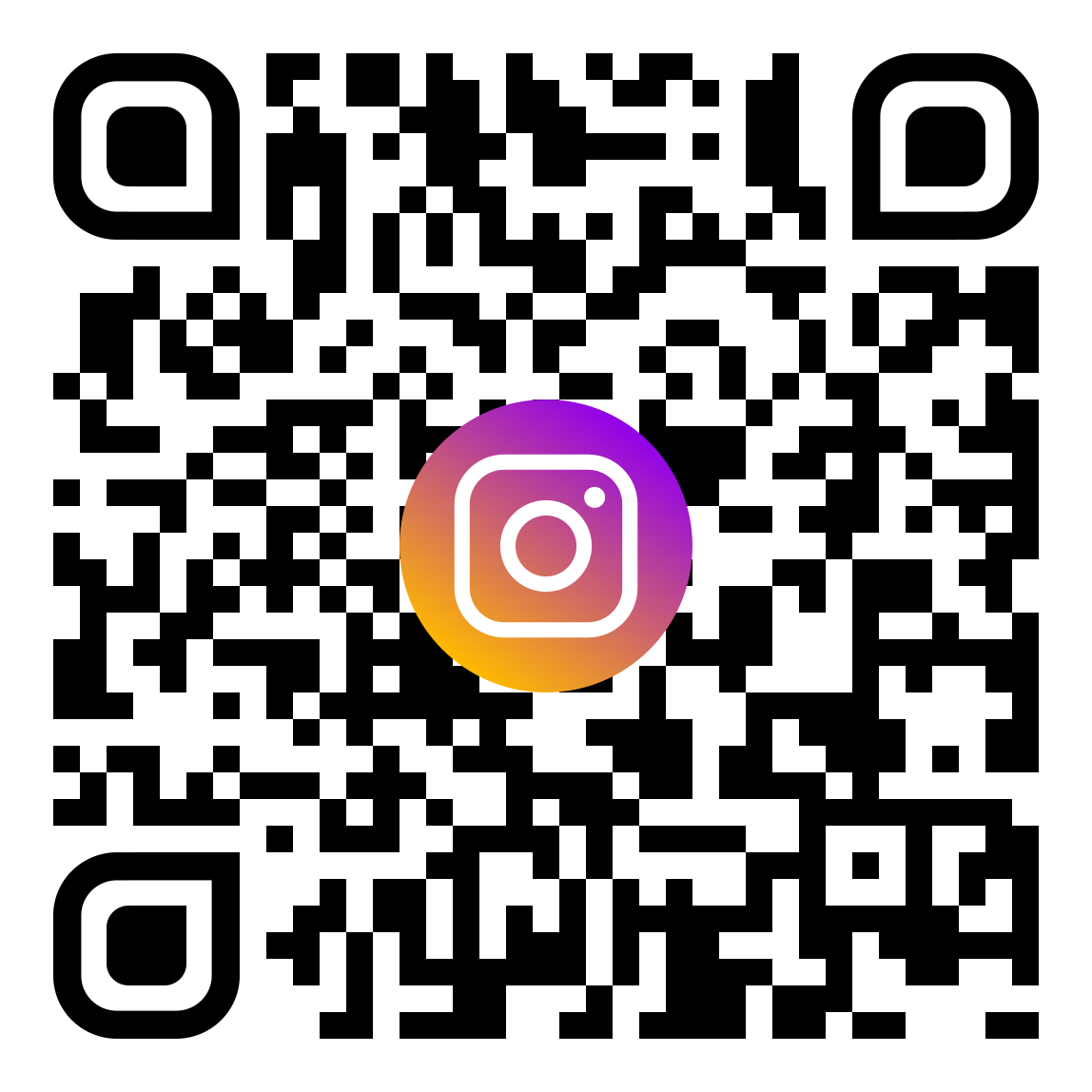 LScanbarer QR-Code, der zum Instagram-Profil von STUDYasU führt