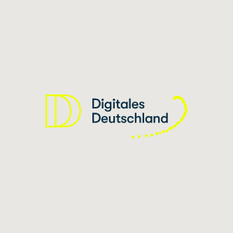 Digitales Deutschland-Schriftzug