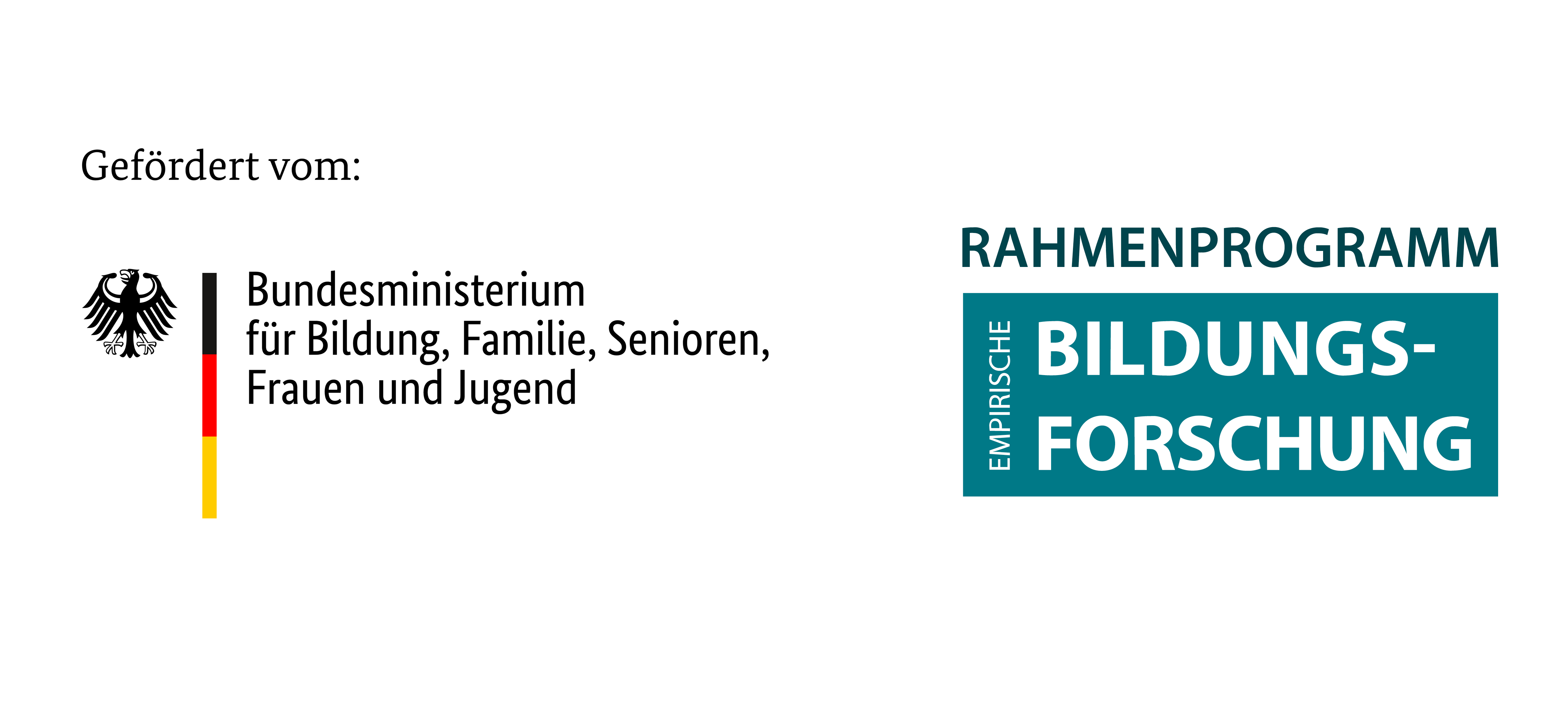 Logo des BMBFSFJ und des Rahmenprogramms Empirische Bildungsforschung