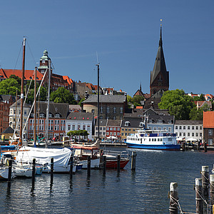Bild vom Hafen in Flensburg
