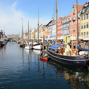 Copenhagener Kanal mit Booten