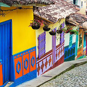 Colorful Colombian homes