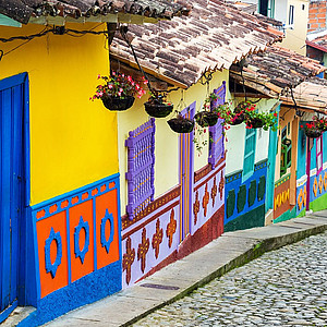 Colorful Columbian homes