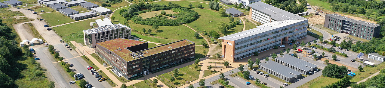 Luftaufnahme des Campus