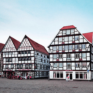 German half-timbered houses
