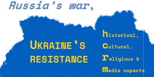 Bidl zur ICES Lecture mit einer Karte der Ukraine in Farben der ukrainischehn Flagge