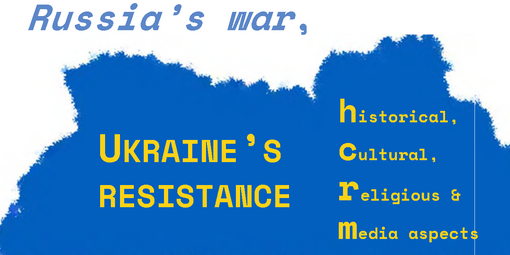 Bidl zur ICES Lecture mit einer Karte der Ukraine in Farben der ukrainischehn Flagge