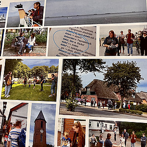 Foto von einer Fotokollage von Menschen auf Föhr 